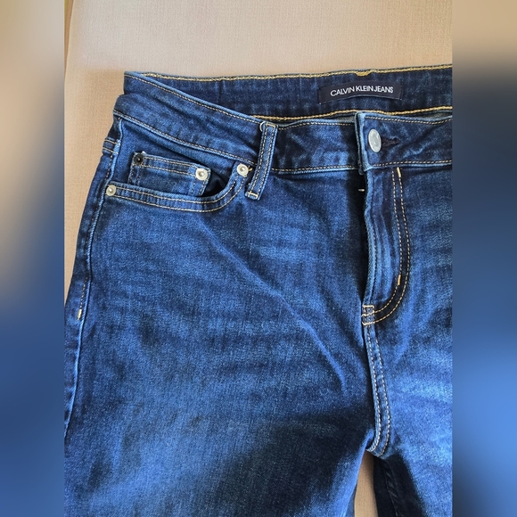 Calvin Klein Blue Straight Cut Jeans - Picture 3 of 12